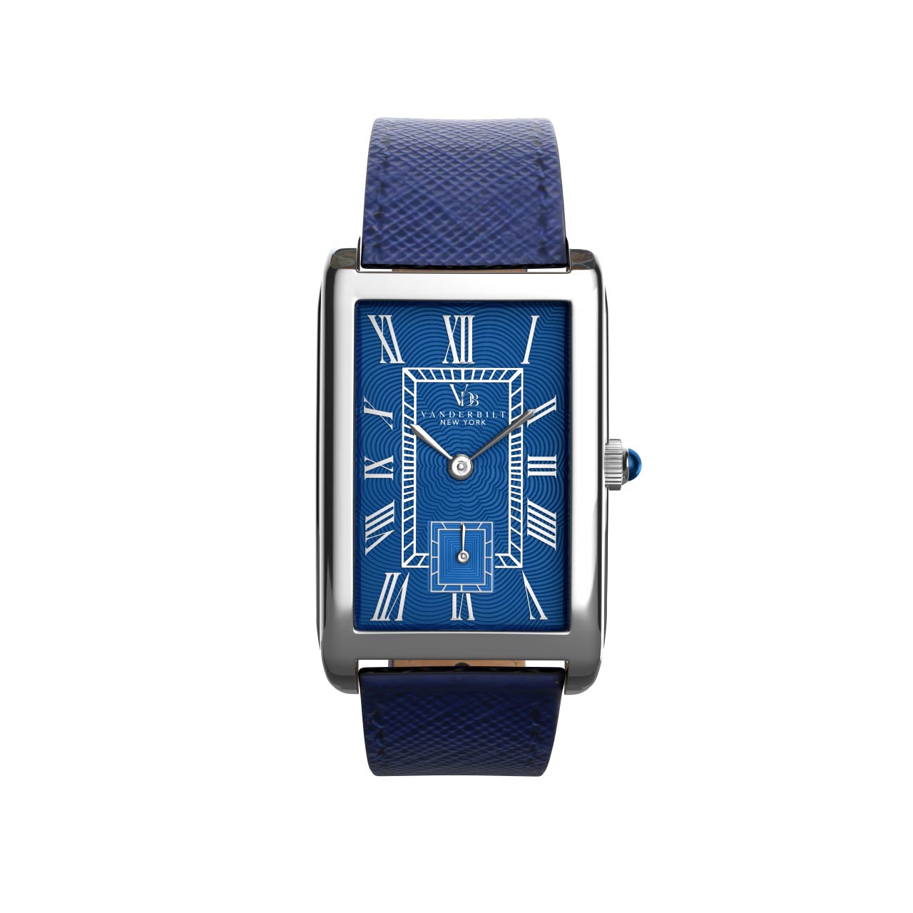 Vanderbilt New York | Analog | Luxury Watches | Blue & Silver | Leather Strap | Women | Time Square Collection