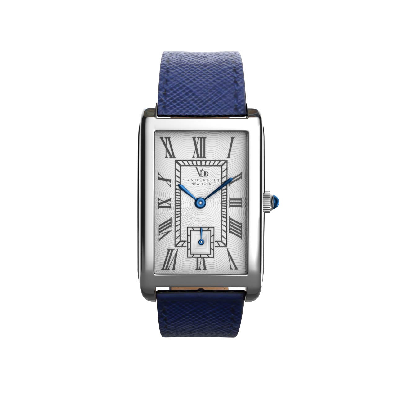 Vanderbilt New York | Analog | Luxury Watches | White & Blue | Leather Strap | Women | Time Square Collection