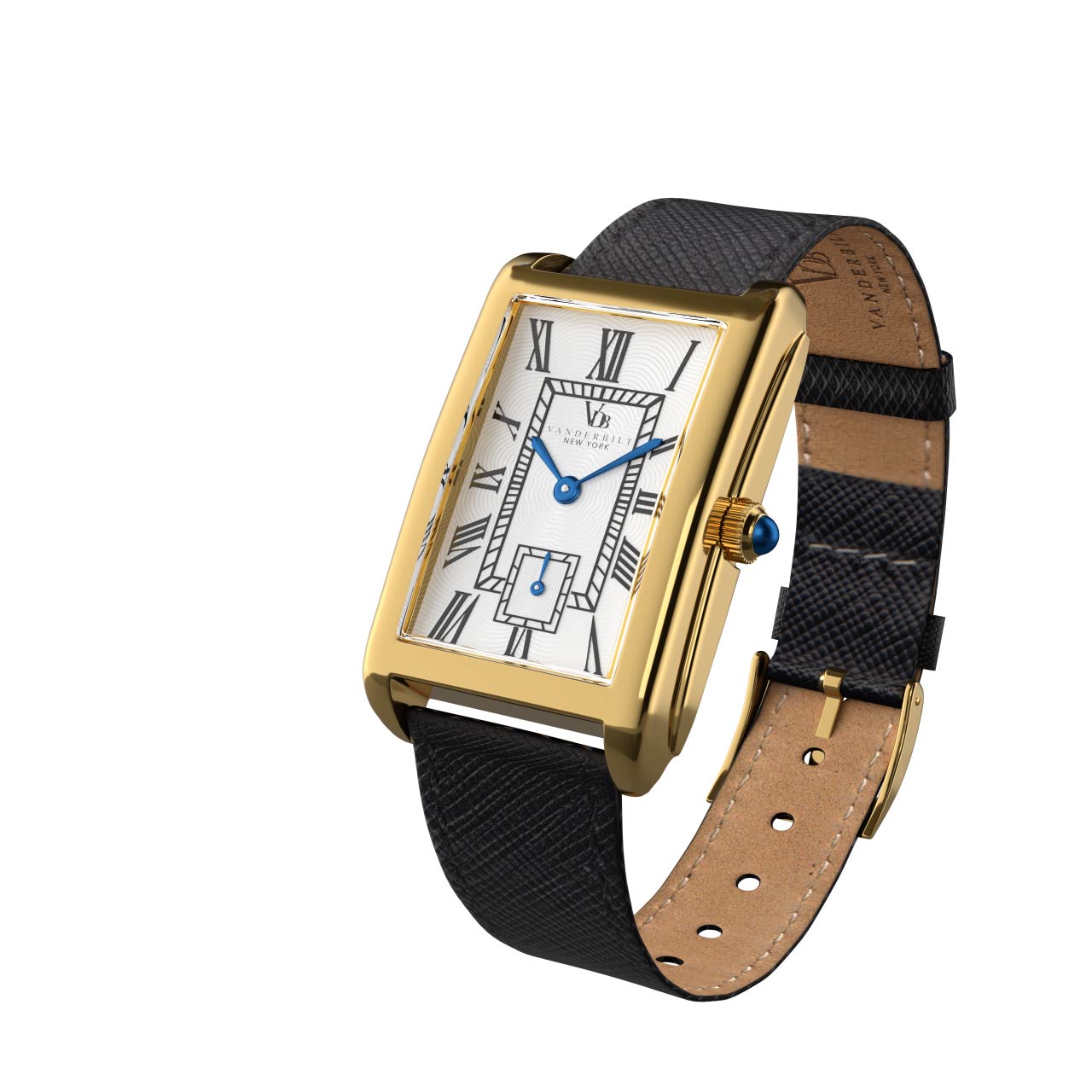 Vanderbilt New York | Analog | Luxury Watches | White & Gold | Leather Strap | Women | Time Square Collection