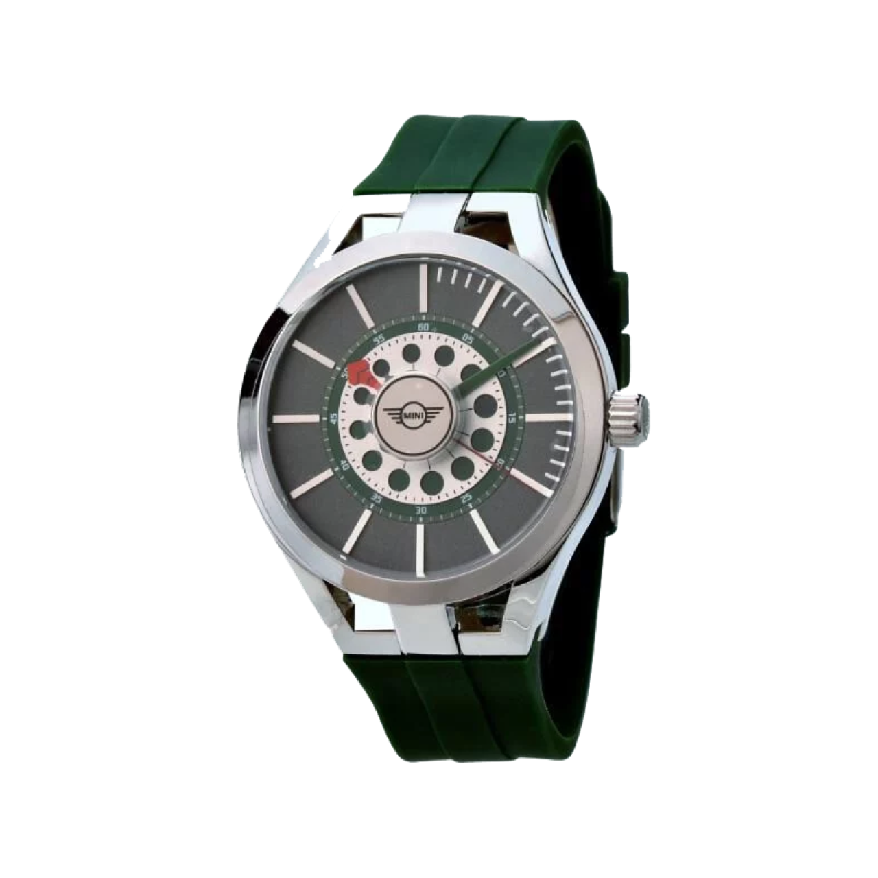 MINI Cooper | Analog | Luxury Watches | Green & Charcoal | Silicon Strap | Men | Brake Disc Collection