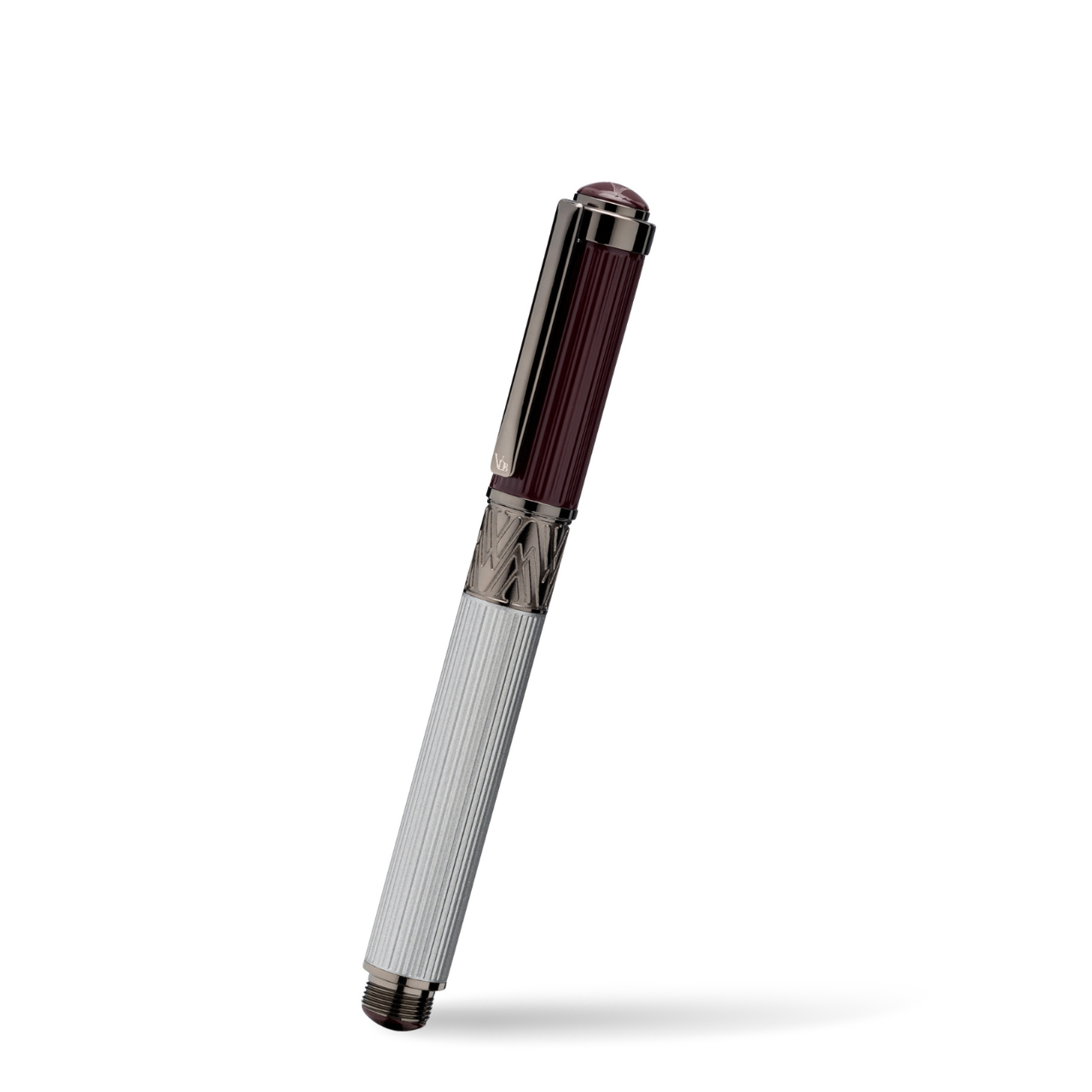 Vanderbilt New York | Roller Ball | Luxury Pens | Grey & Maroon | German Ink | Men & Women | Saratoga Springs Collection