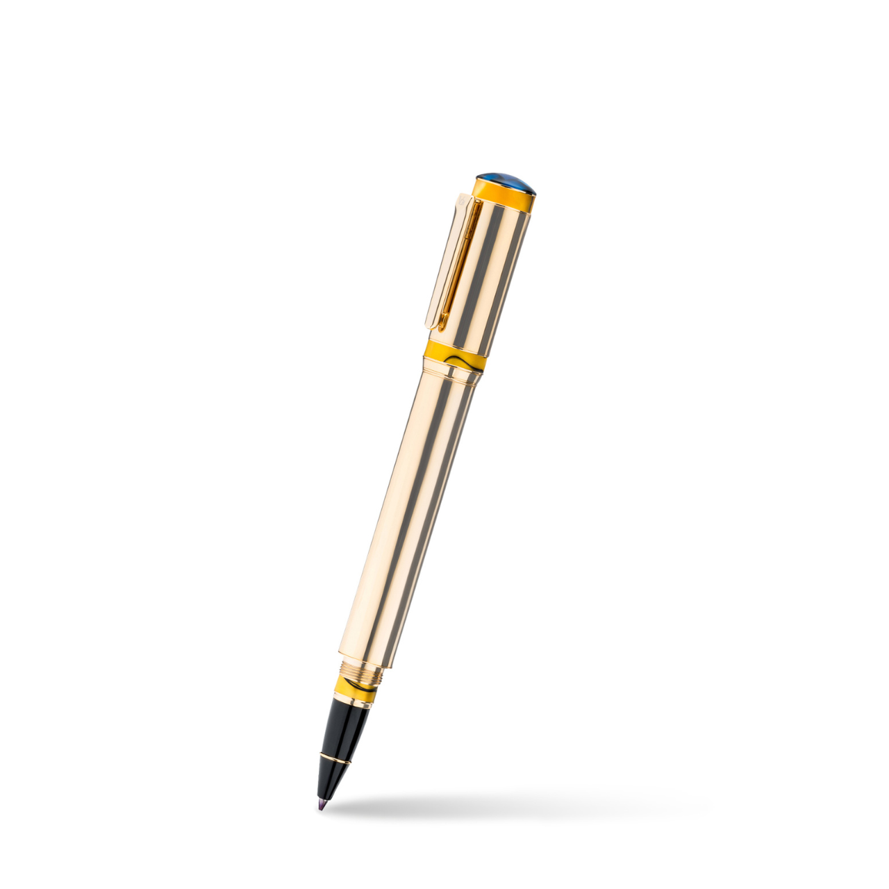 Vanderbilt New York | Roller Ball | Luxury Pens | Gold & Yellow | German Ink | Men & Women | Hyde Park Collection