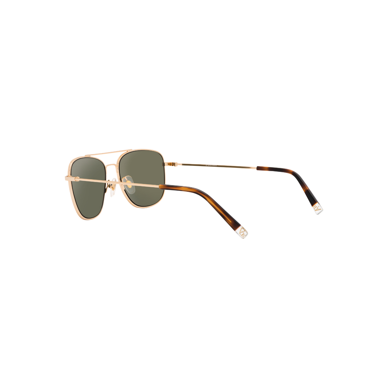 Vanderbilt New York | Aviator Square | Branded Latest & Stylish Sunglasses | Green & Gold| UV Protected | Men | California Collection