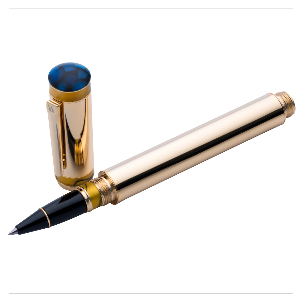 Vanderbilt New York | Roller Ball | Luxury Pens | Gold & Yellow | German Ink | Men & Women | Hyde Park Collection