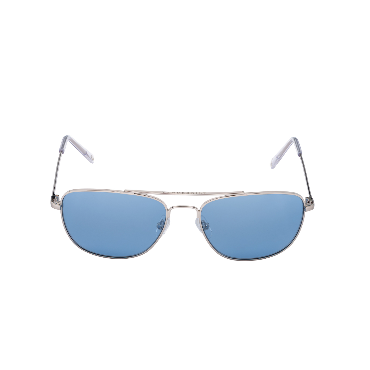 Vanderbilt New York | Aviator Square | Branded Latest & Stylish Sunglasses | Blue  & Silver | UV Protected | Men | California Collection