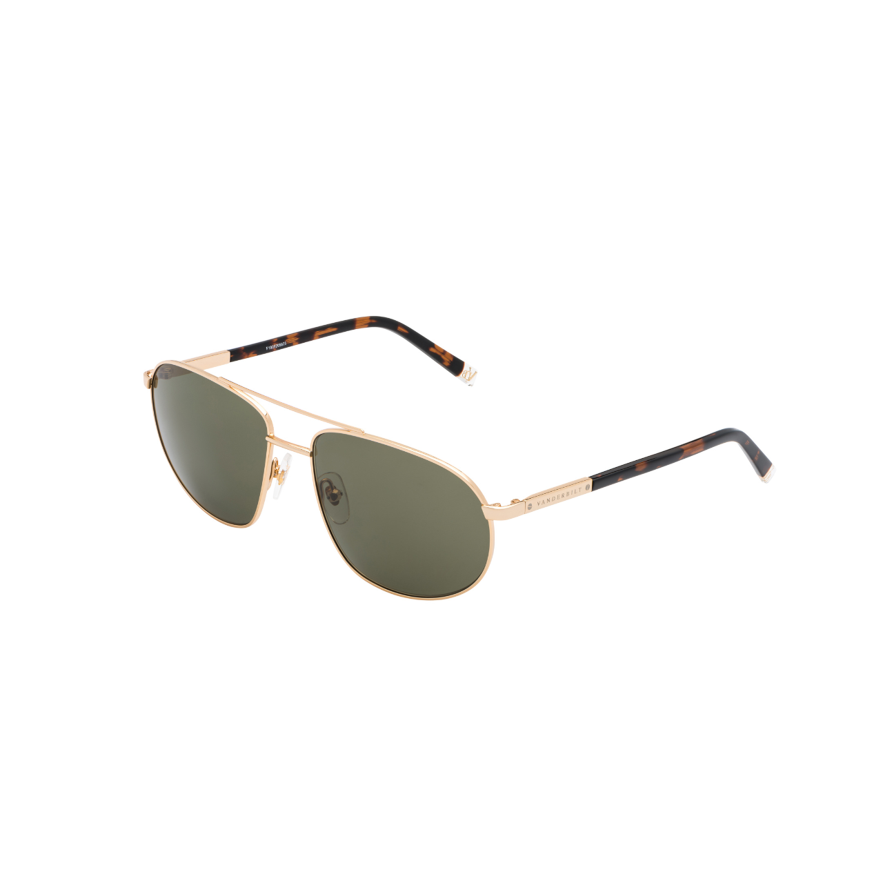 Vanderbilt New York | Aviator Square | Branded Latest & Stylish Sunglasses | Green & Gold| UV Protected | Men | Washington Collection