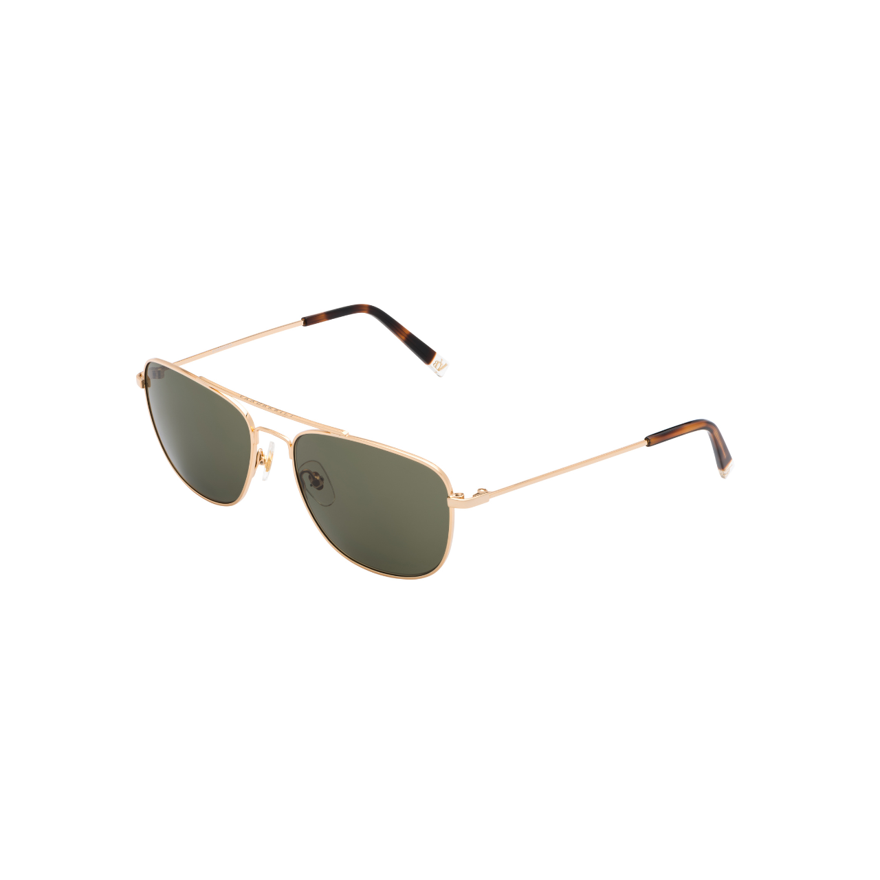 Vanderbilt New York | Aviator Square | Branded Latest & Stylish Sunglasses | Green & Gold| UV Protected | Men | California Collection