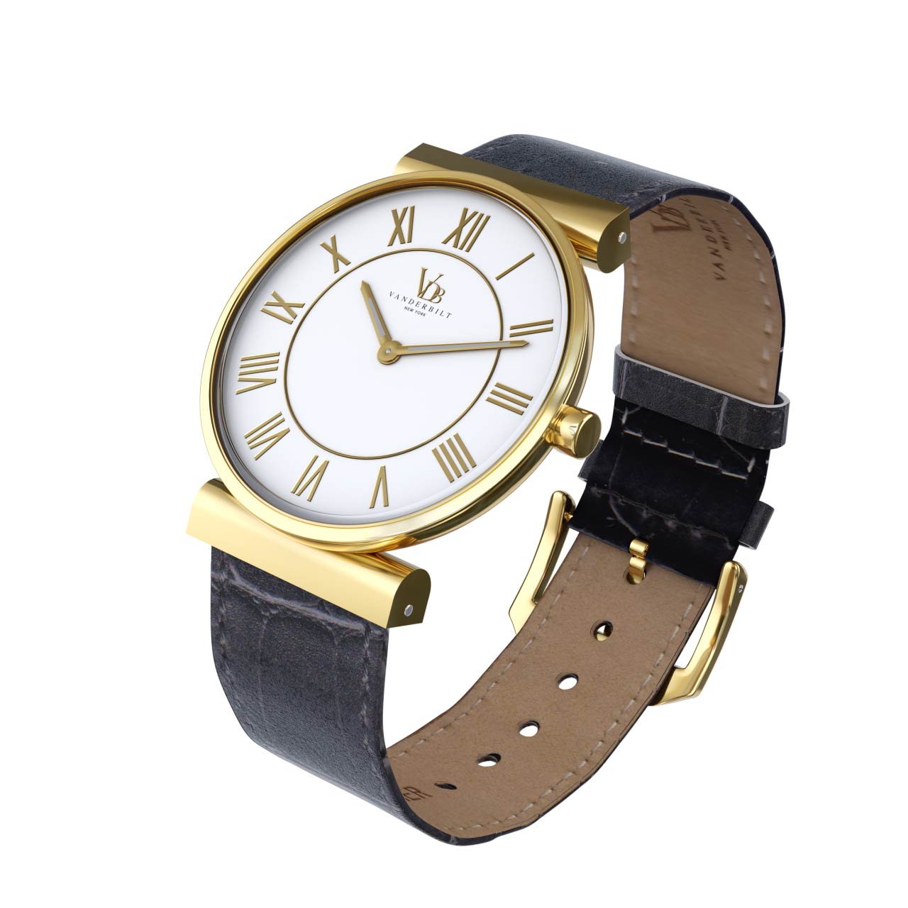 Vanderbilt New York | Analog | Luxury Watches | White & Gold | Leather Strap | Women | Whitney S Collection