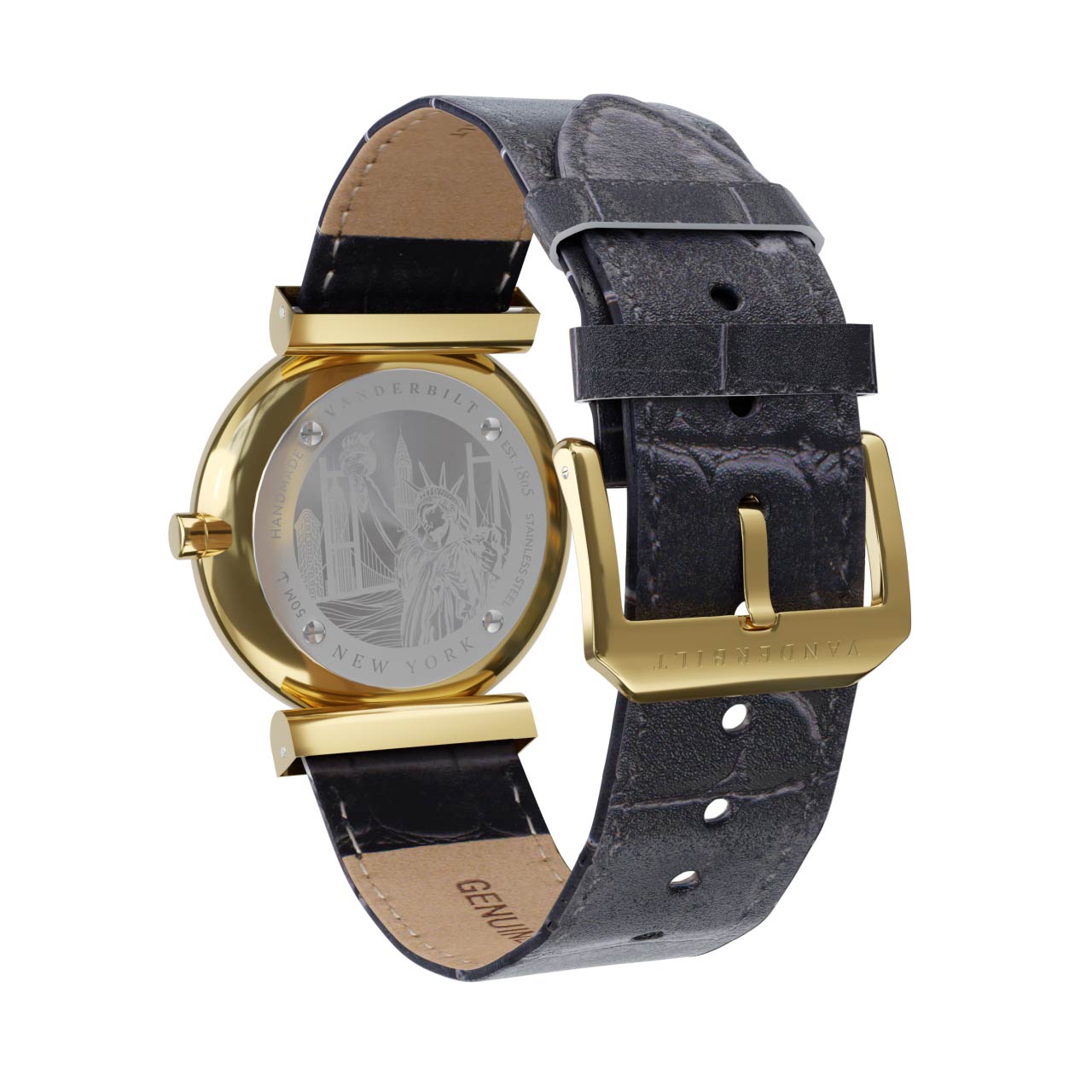 Vanderbilt New York | Analog | Luxury Watches | White & Gold | Leather Strap | Women | Whitney S Collection