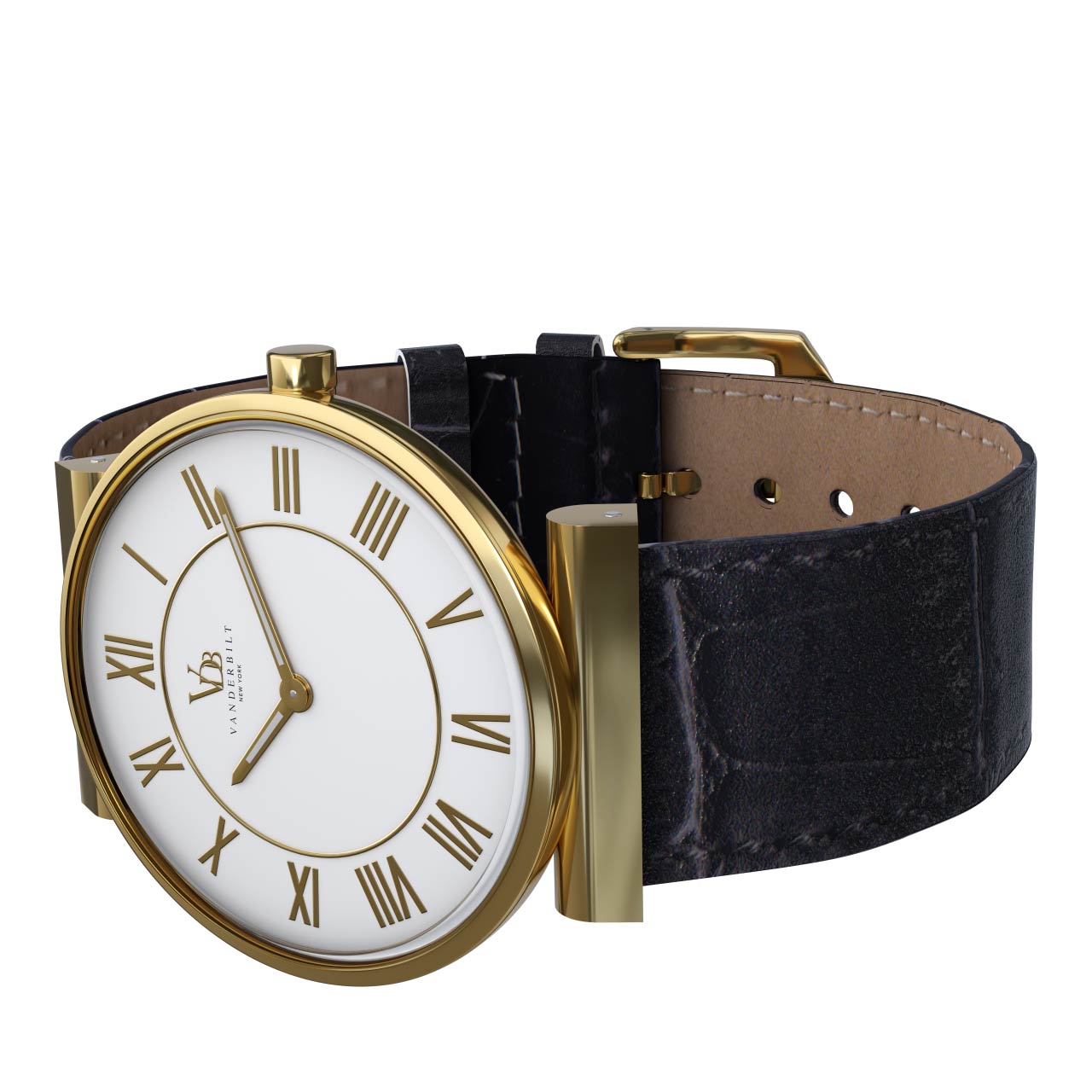 Vanderbilt New York | Analog | Luxury Watches | White & Gold | Leather Strap | Women | Whitney S Collection